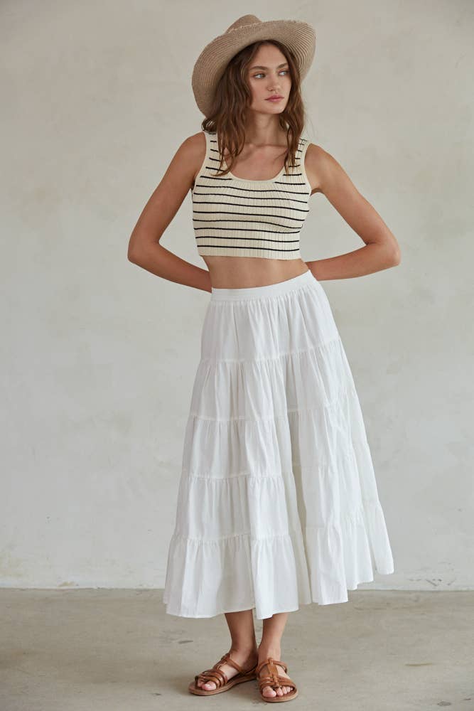 Flare Ruffled Skirt