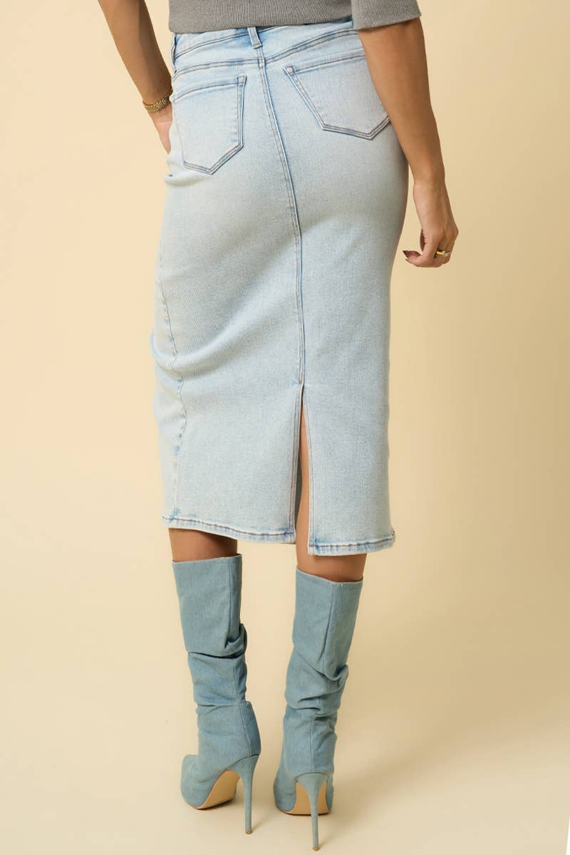 Crossover Midi Skirt