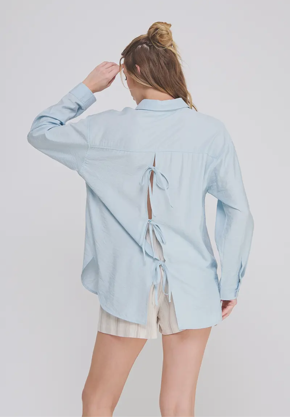 Tie Back Button Up