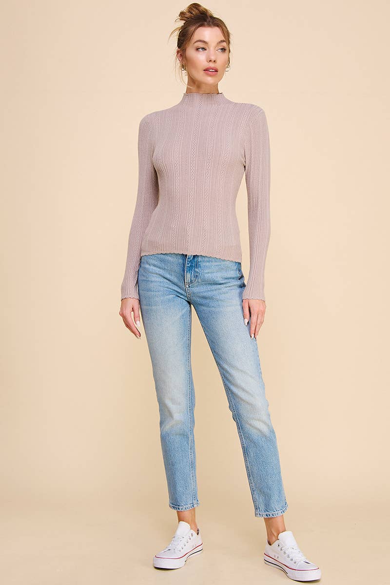 Out West Mock Neck Sweater