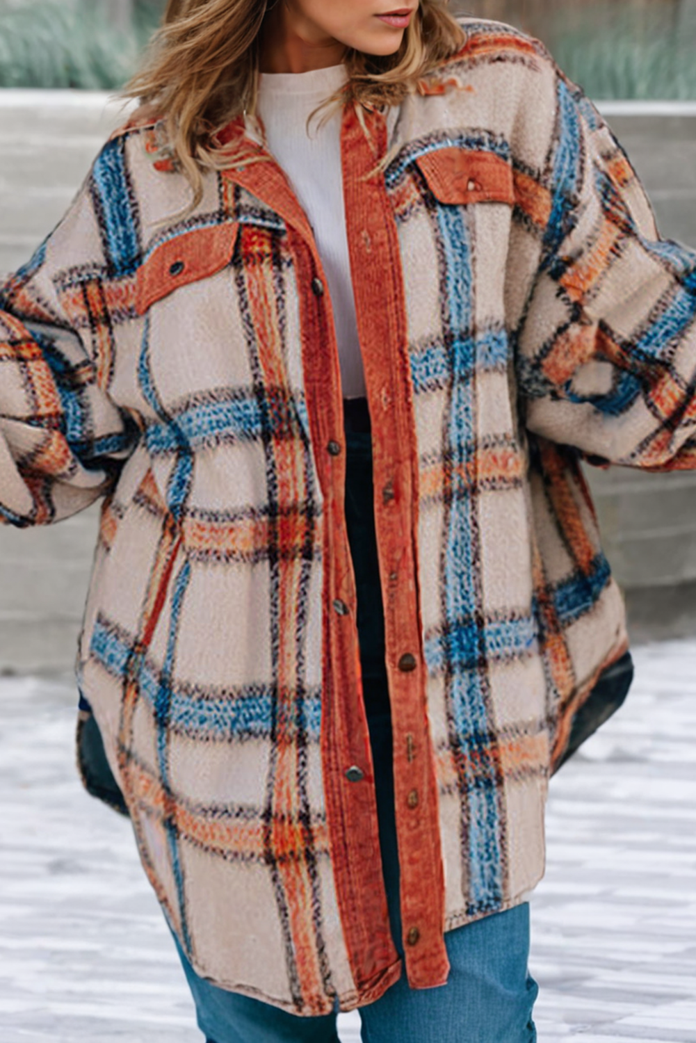 PLUS Plaid Jacket