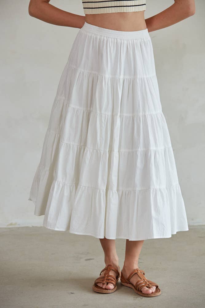 Flare Ruffled Skirt