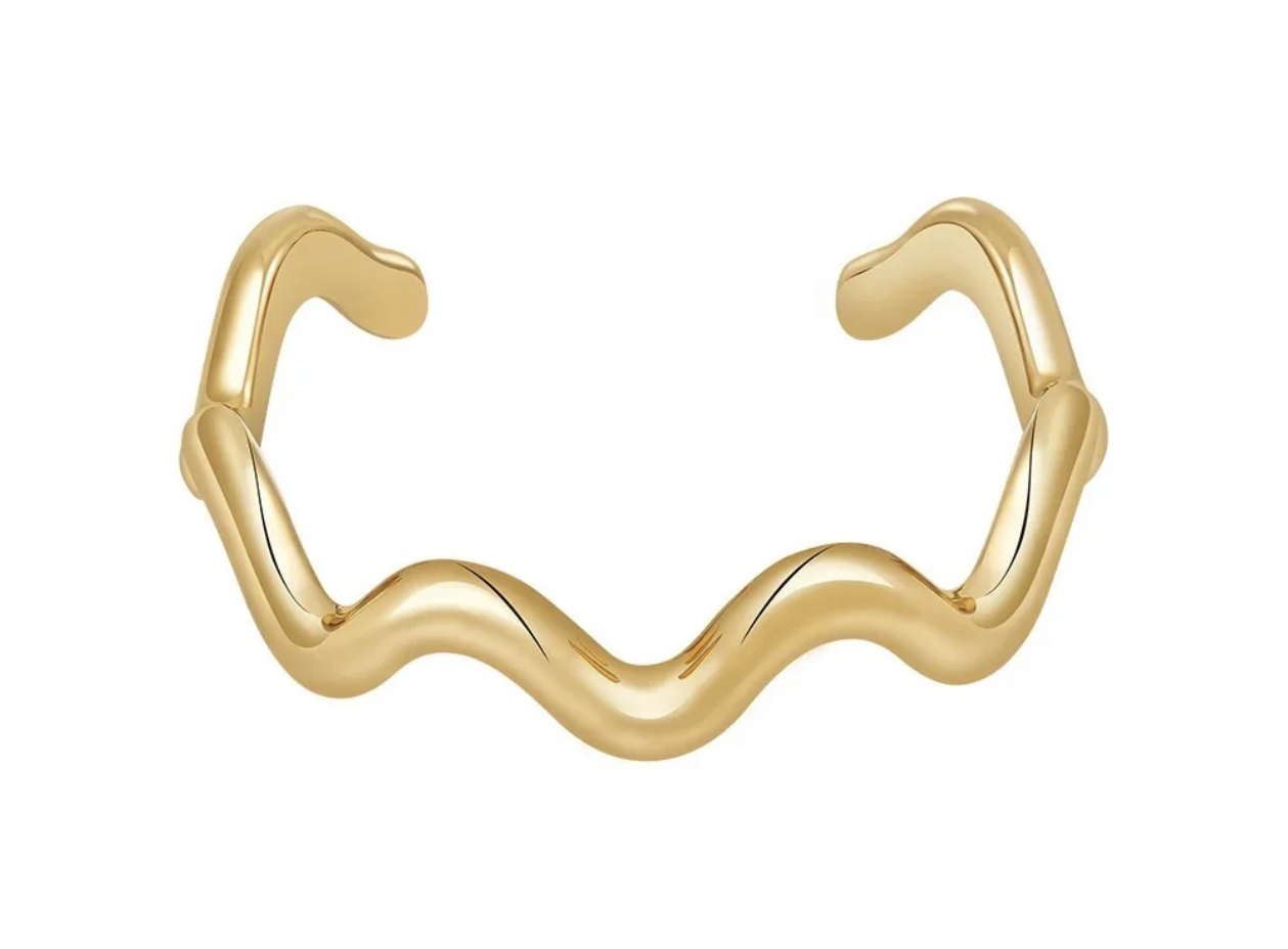 Michelle Wavy Cuff Bracelet