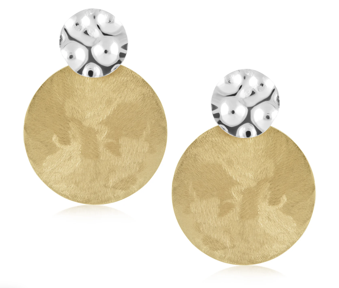 Two-Toned Statement Earrings