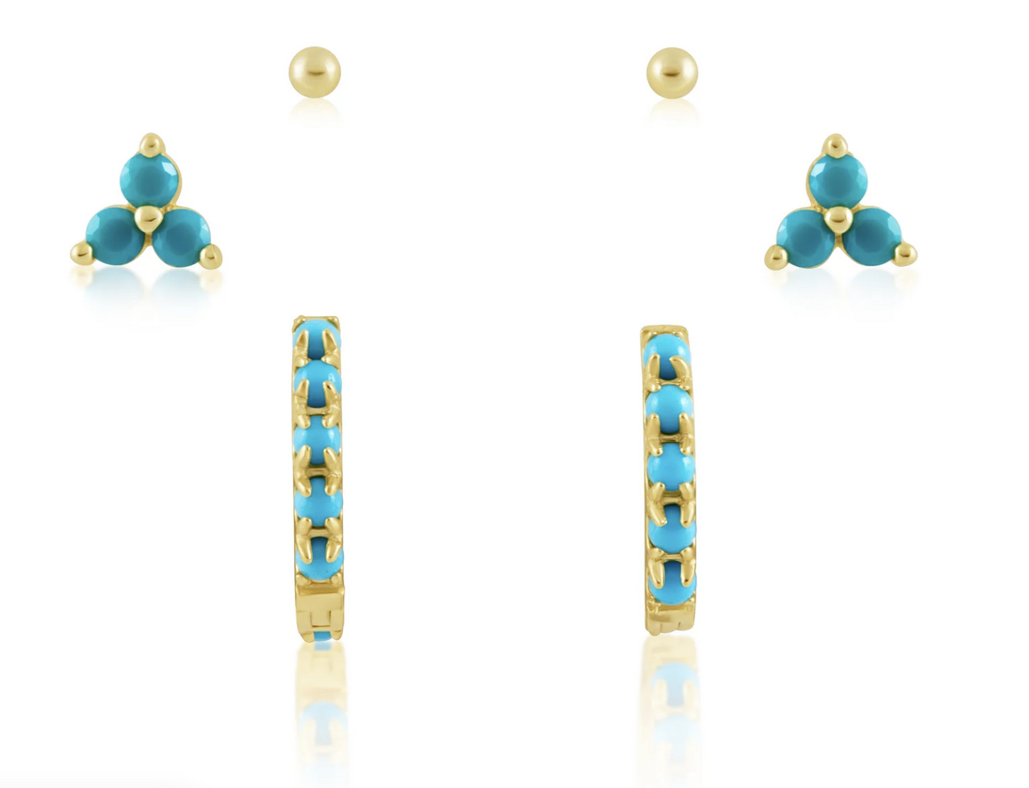 Turquoise Earring Set