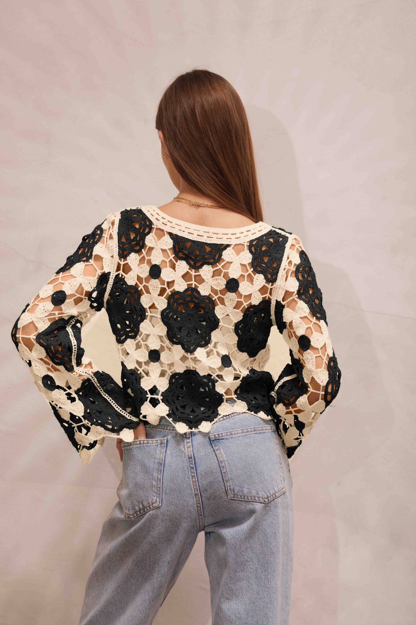 Caroline Crochet Pullover