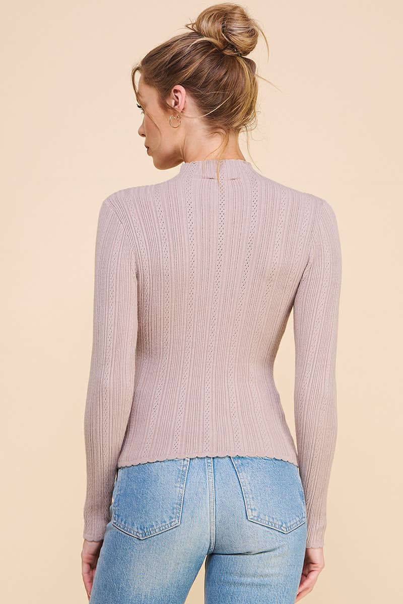 Out West Mock Neck Sweater