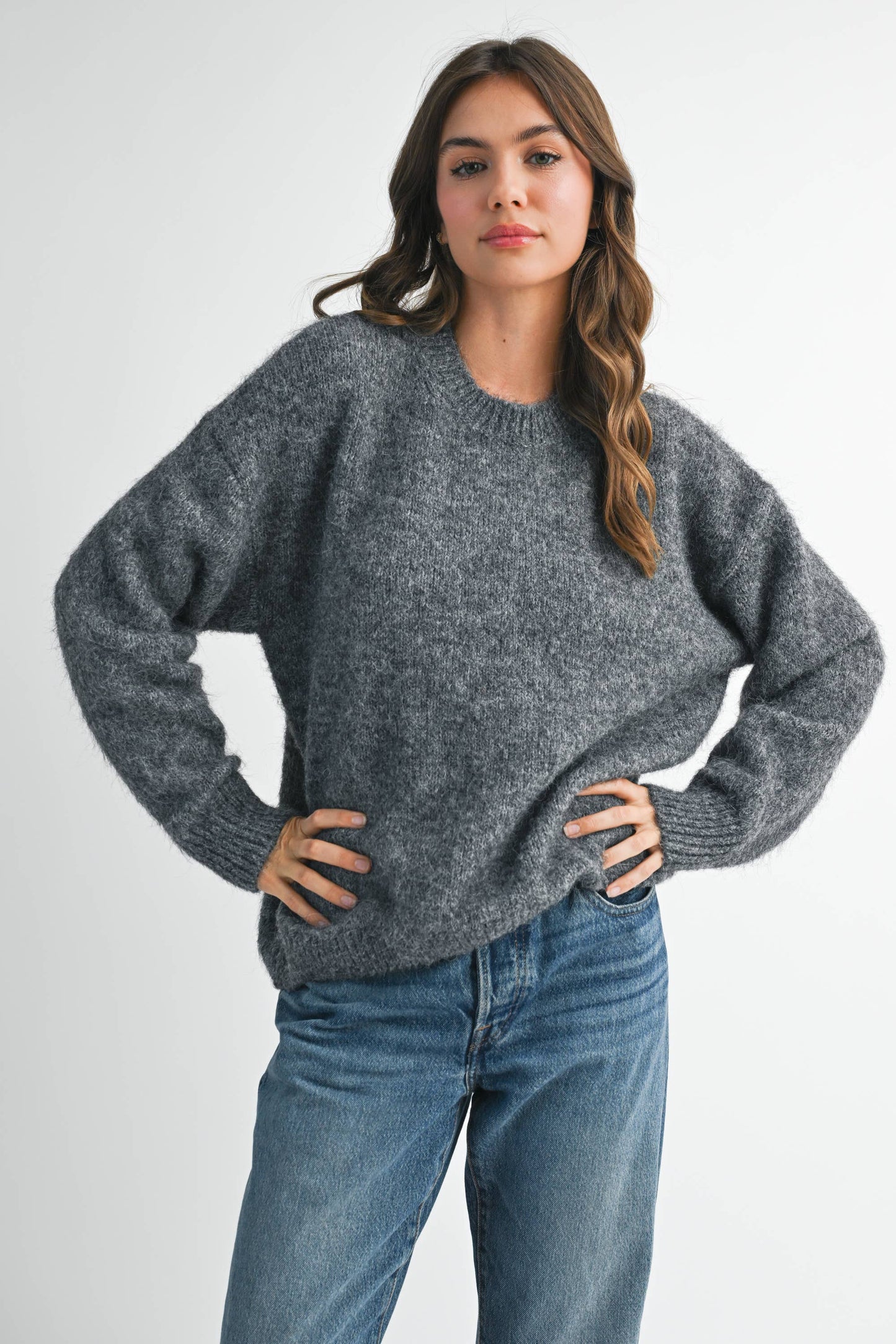 Charcoal Crewneck Sweater