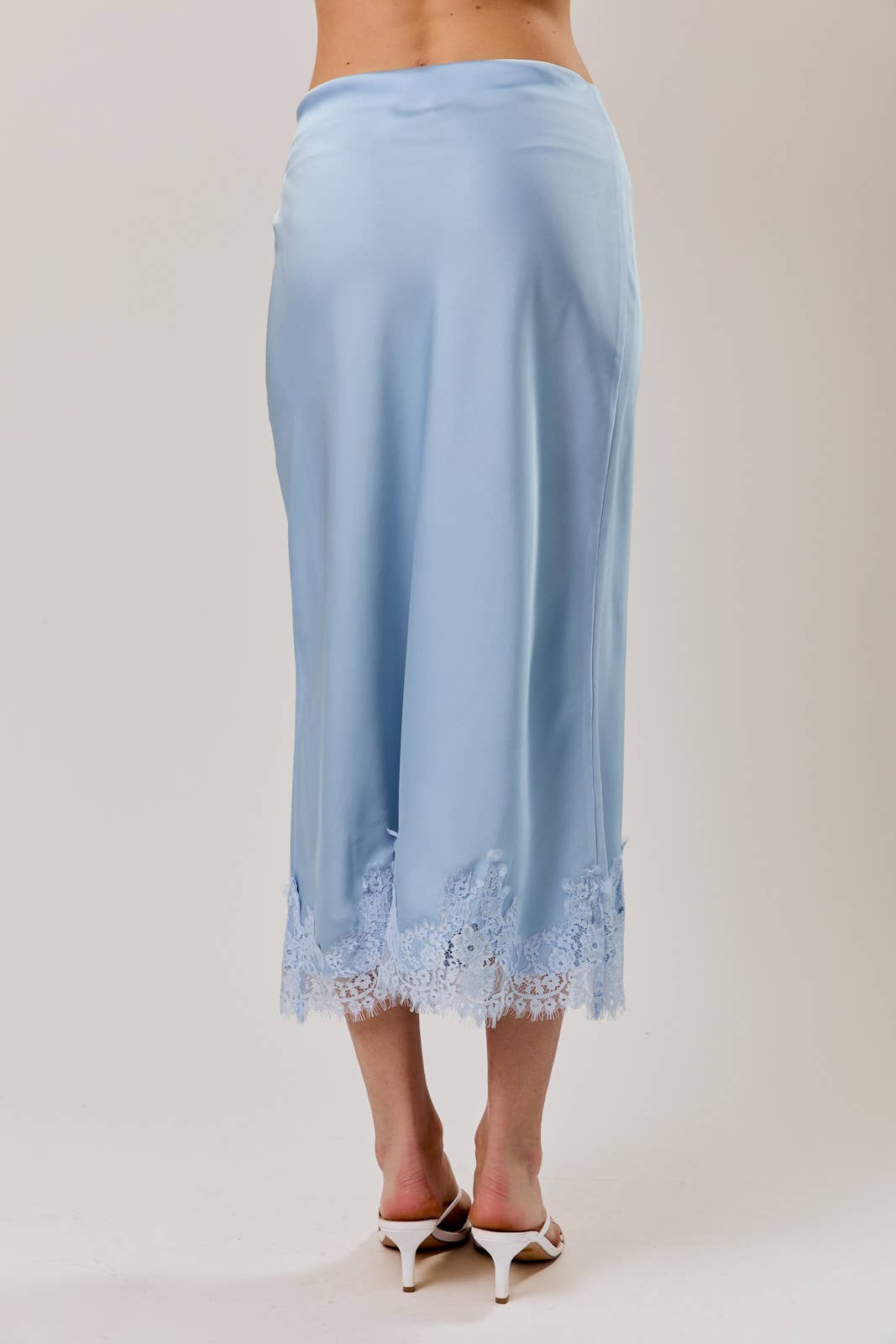Powder Blue Midi Skirt