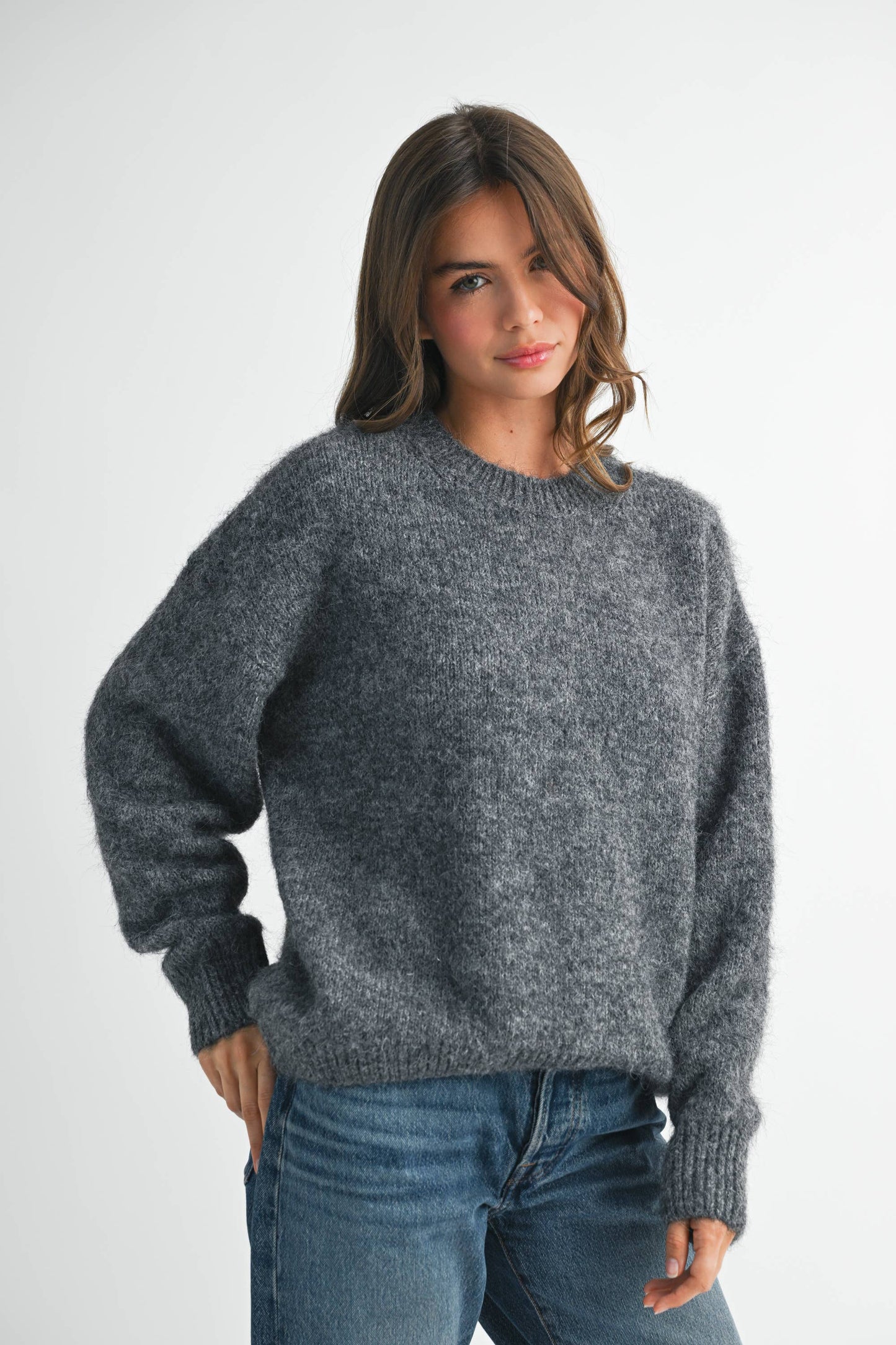 Charcoal Crewneck Sweater