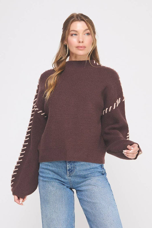 Stitch Sleeve Sweater