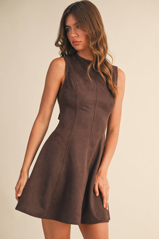 Suede Mini Dress