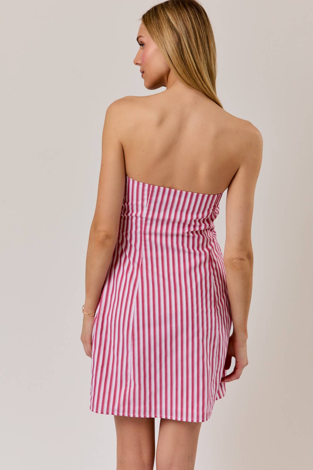 Red Stripe Mini Dress