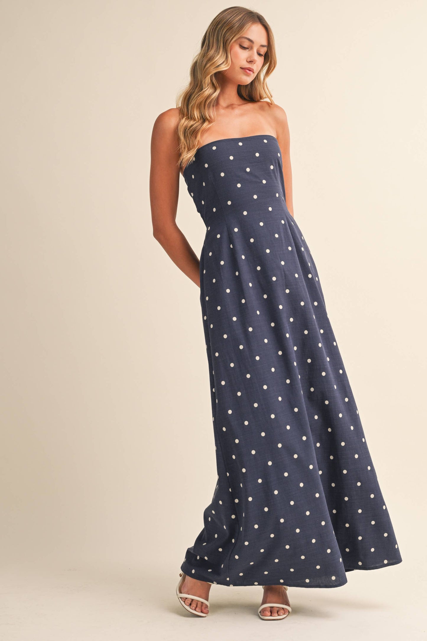 Polka Dot Maxi Dress