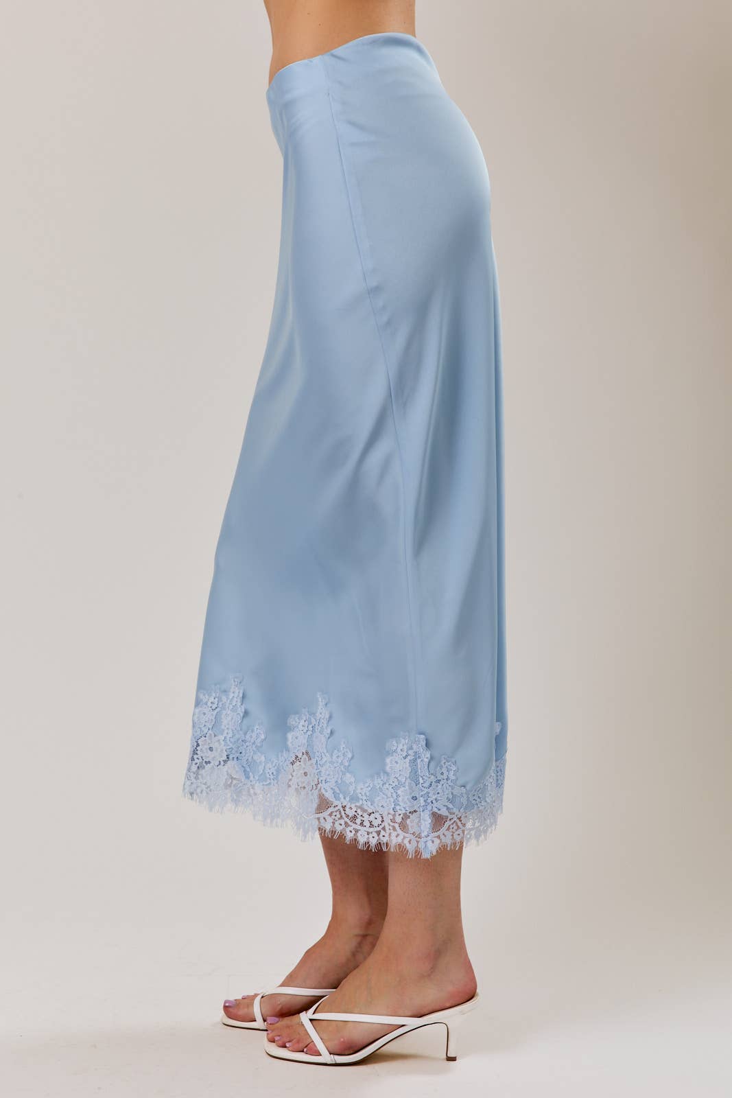 Powder Blue Midi Skirt