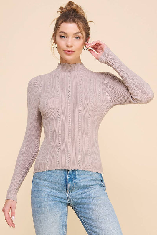 Out West Mock Neck Sweater