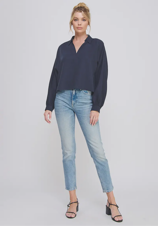 Navy Blouse