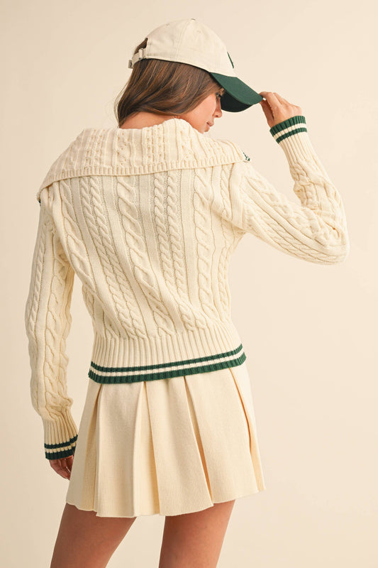 Sporty Pleated Skirt