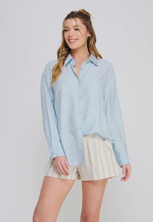 Tie Back Button Up