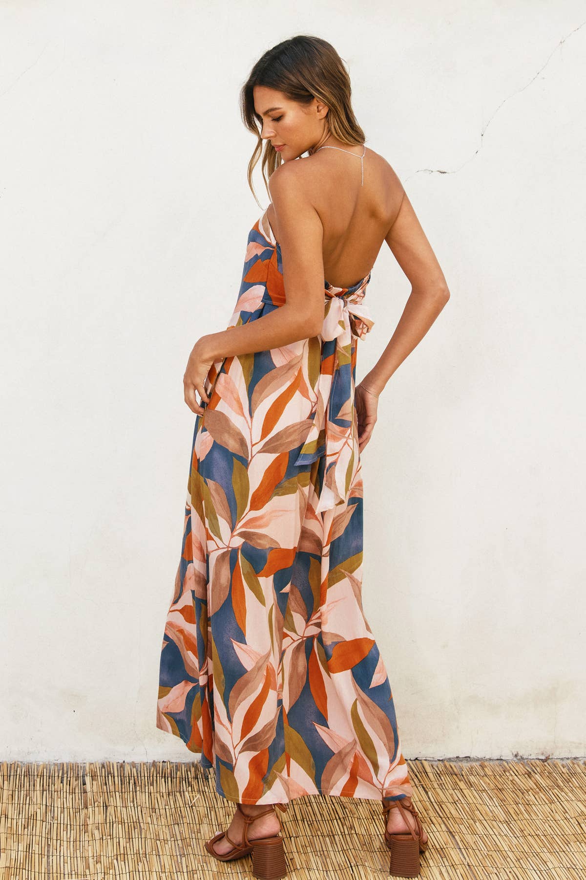 Strapless Endless Vacation Maxi Dress with Tie Back